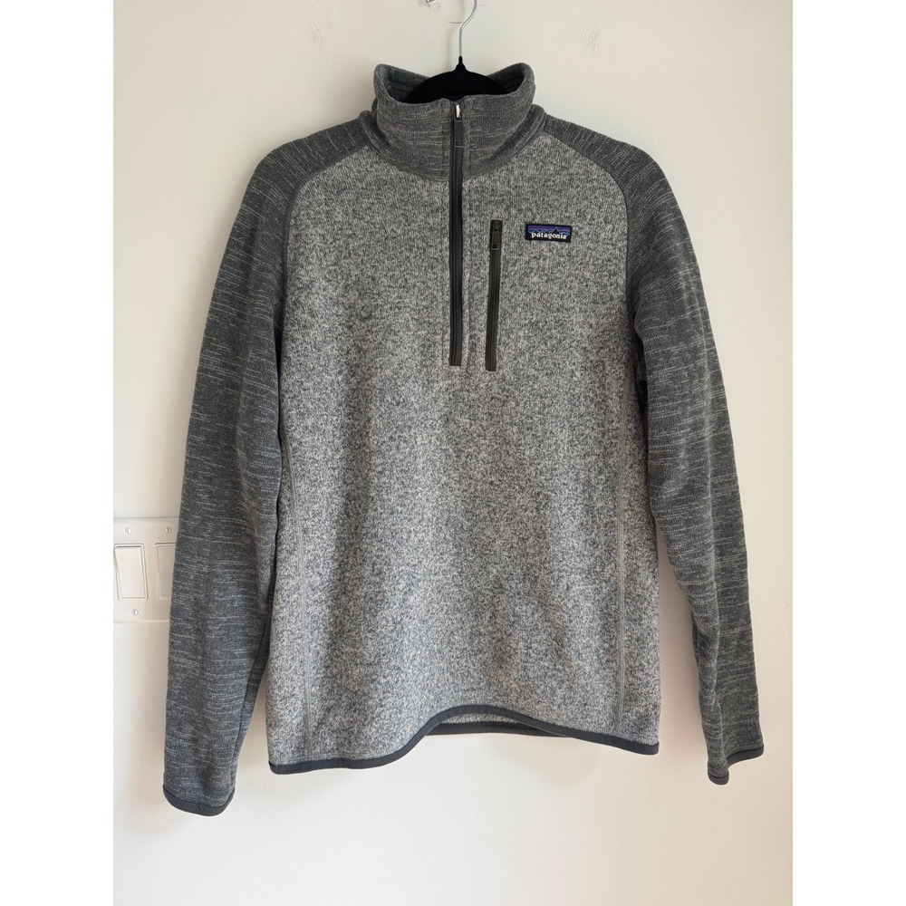 Patagonia Better Sweater 1/4 Zip Fleece Pullover Gray Heather Womens Small